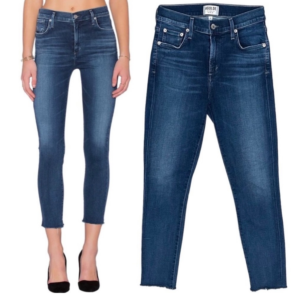 Agolde Sophie High‎ Rise Skinny Crop in Claremont